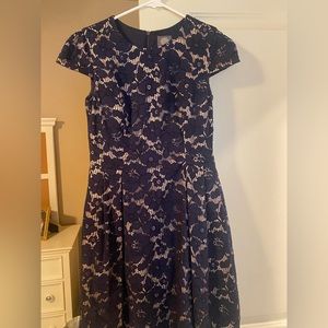 Vince Camuto Navy Lace Cocktail dress Size 2